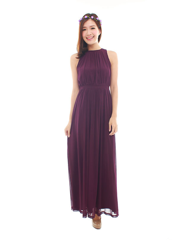 Paris Maxi Dress in Majestic Purple